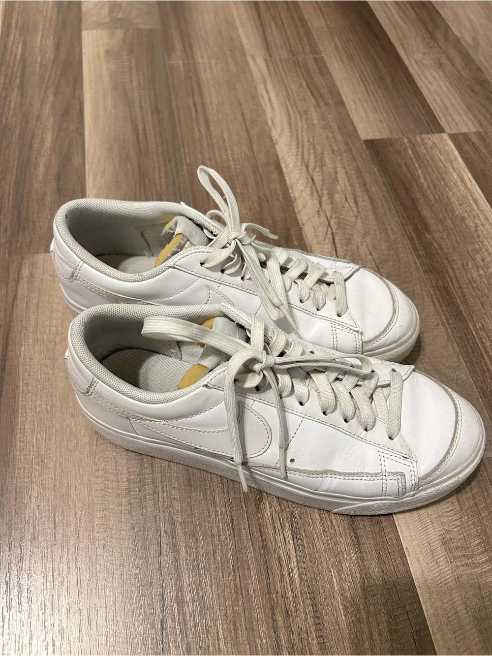 Nike Blazers White Low-Top Leather Sneakers